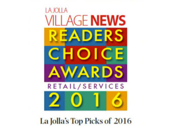 La Jolla Village News Readers Choice 2016 Award - Grunow Construction